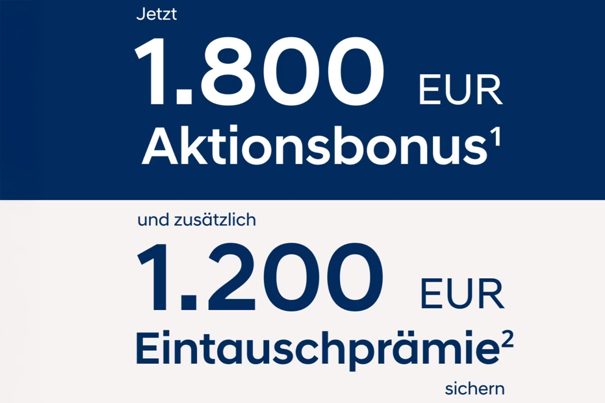 Bild zeigt Eintauschprämie in Zahlen 