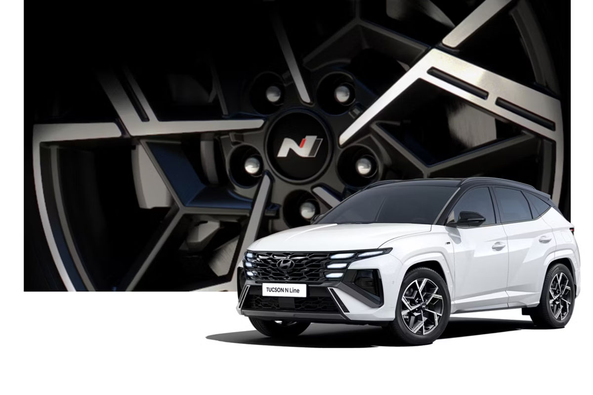 weißer Hyundai Tucson