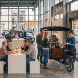 roter Hyundai IONIQ 3 von der Seite