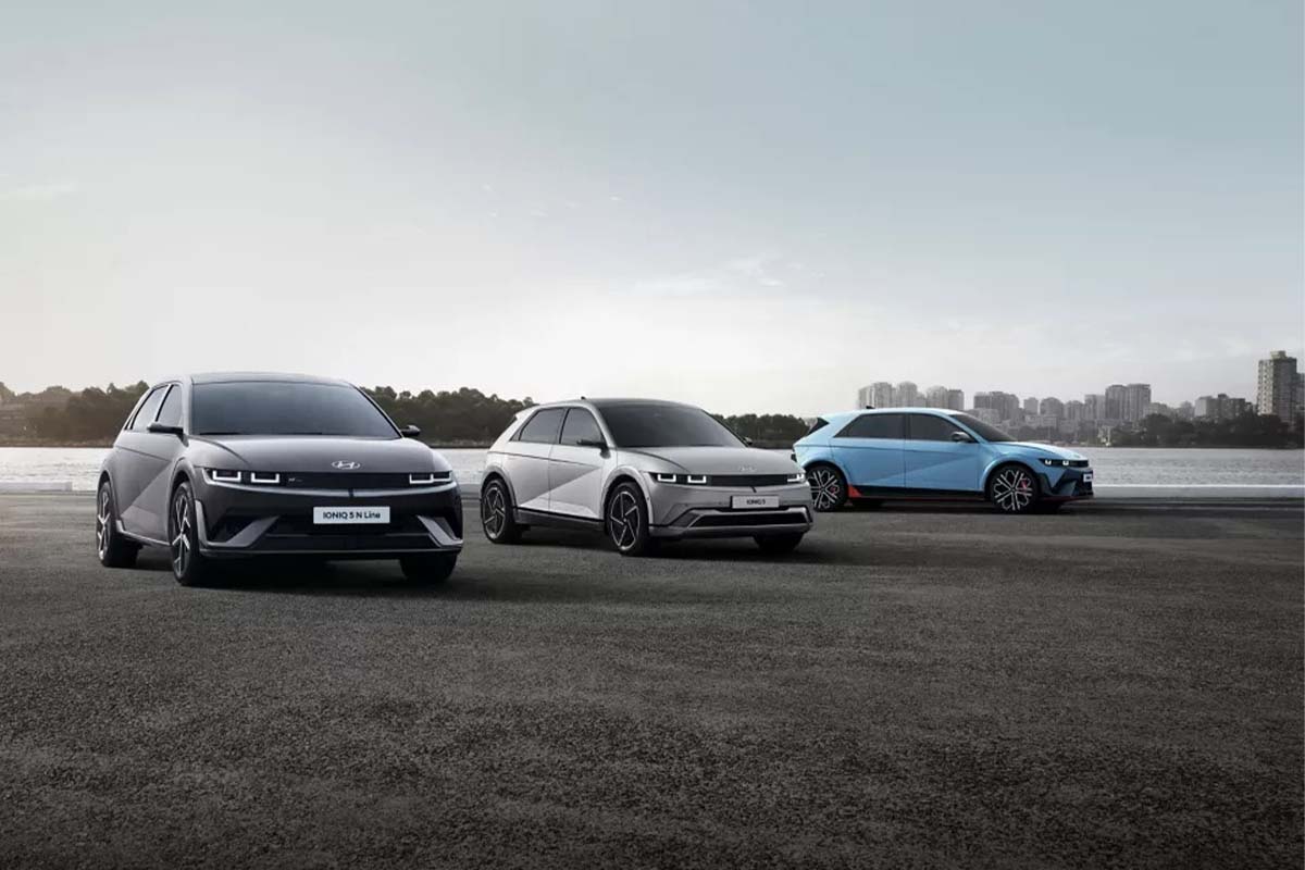 drei verschiedene IONIQ 5 Modelle 