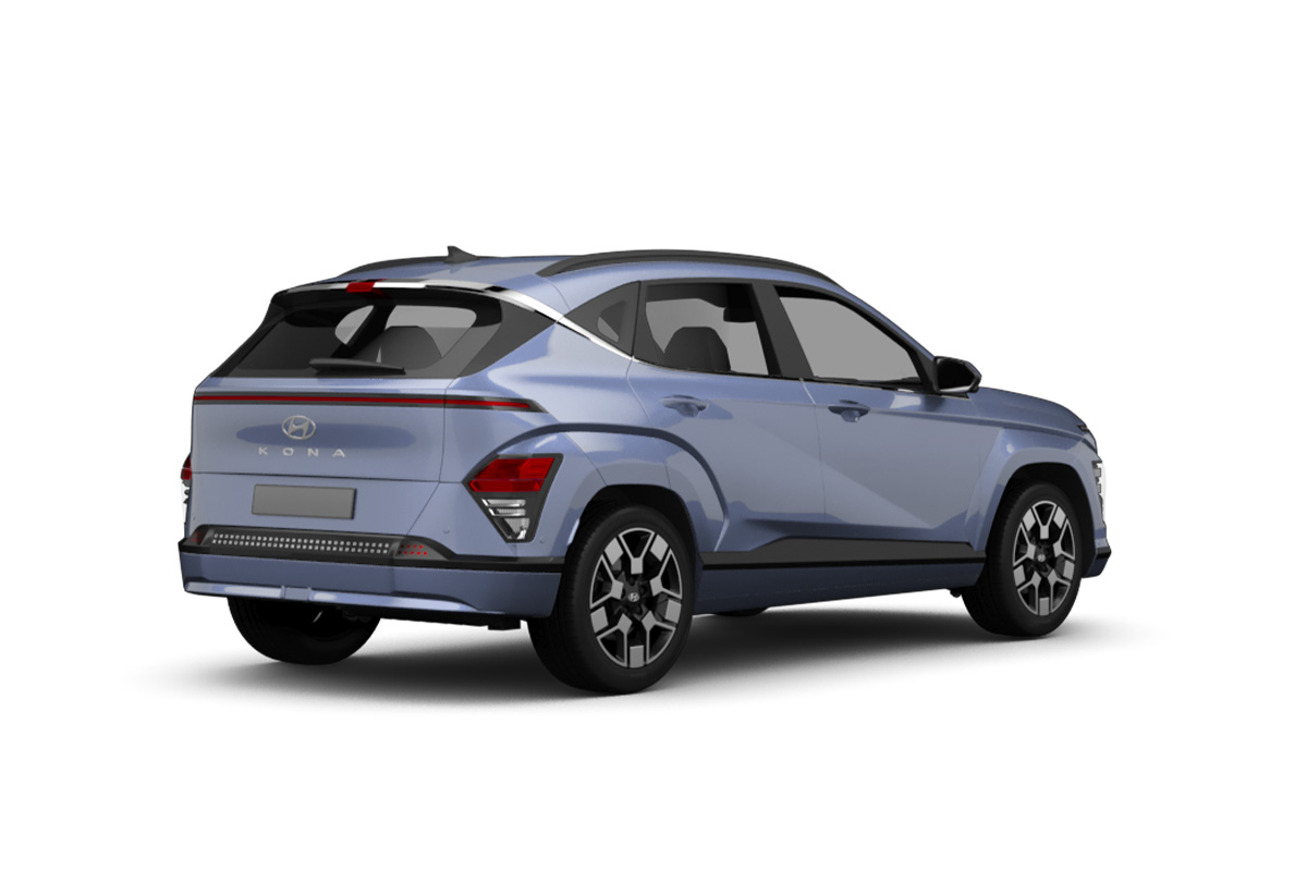 lilafarbener KONA von hinten