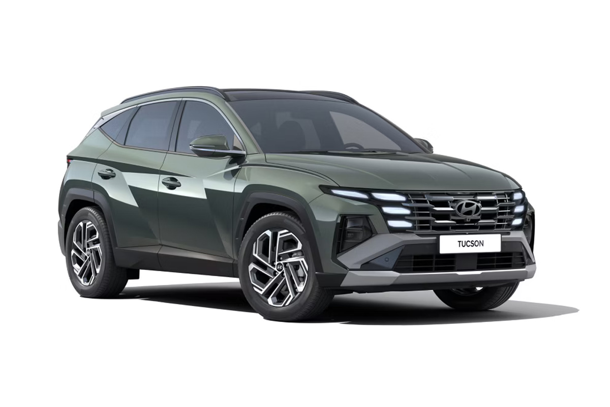 grüner Tucson von vorne