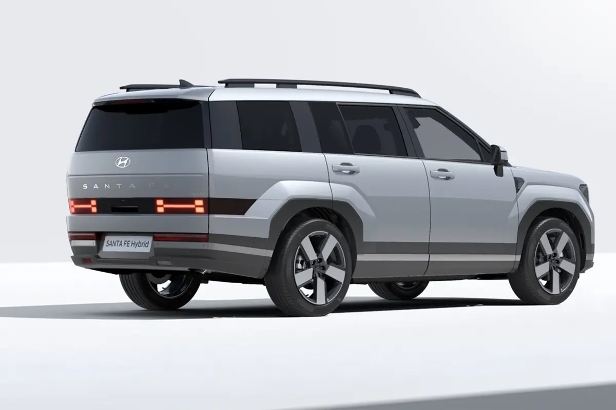 grauer Santa Fe von hinten
